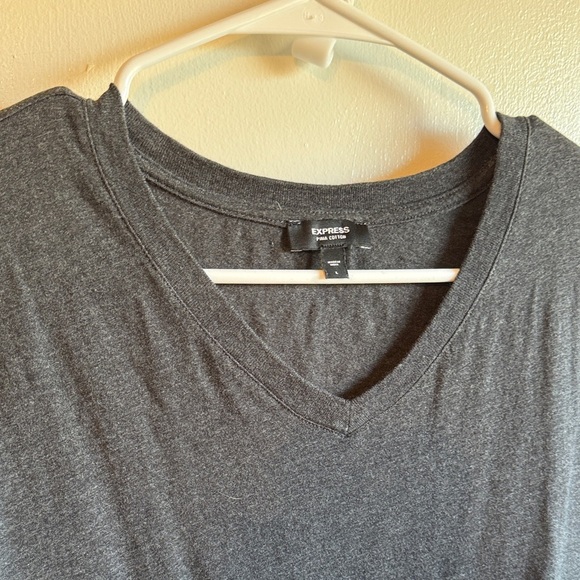Express Other - Express Charcoal V-Neck Tee